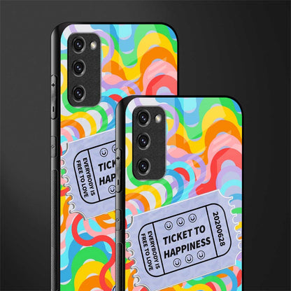 ticket to happiness glass case for samsung galaxy s20 fe image-2