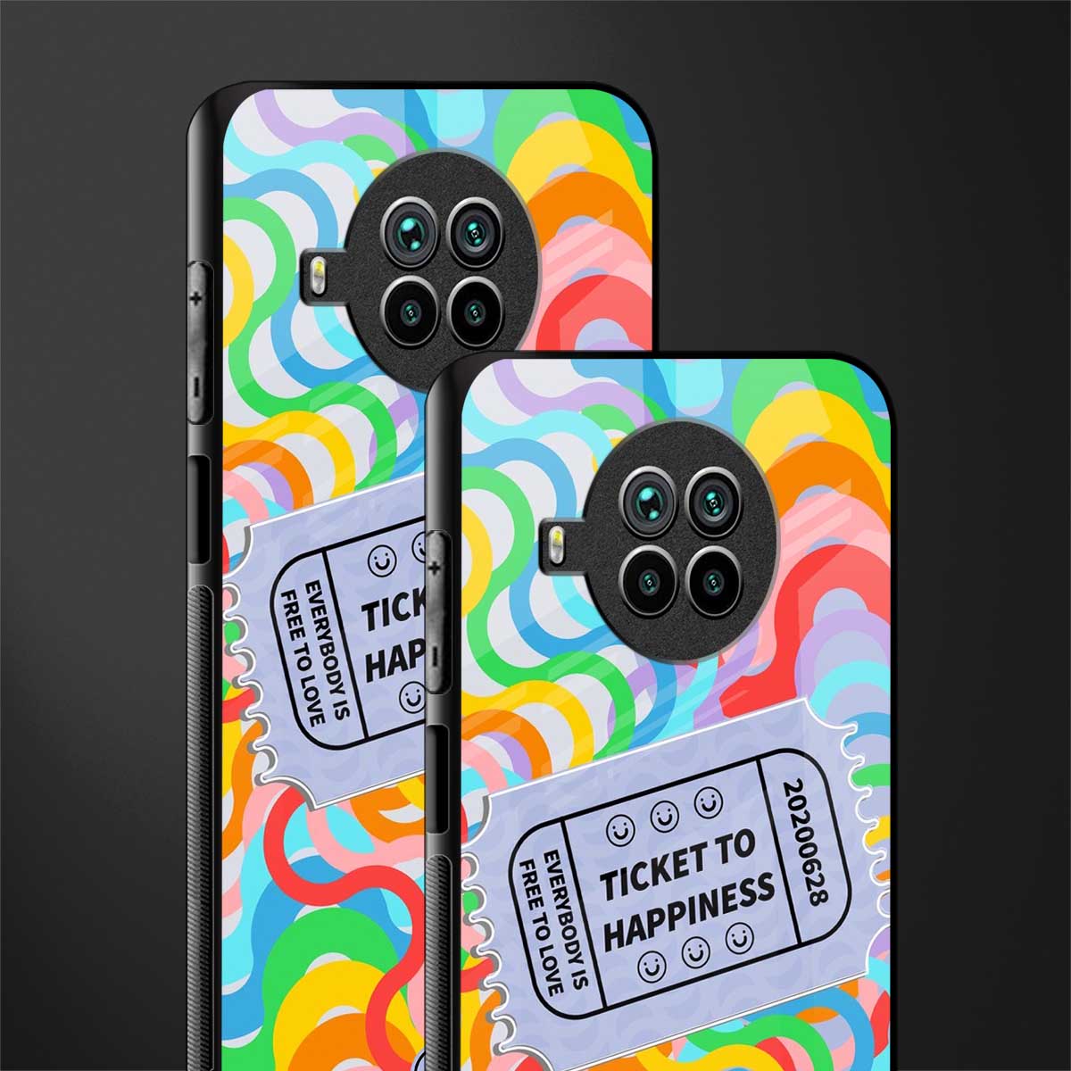 ticket to happiness glass case for mi 10i image-2