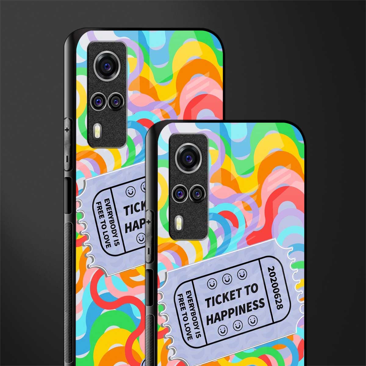 ticket to happiness glass case for vivo y31 image-2