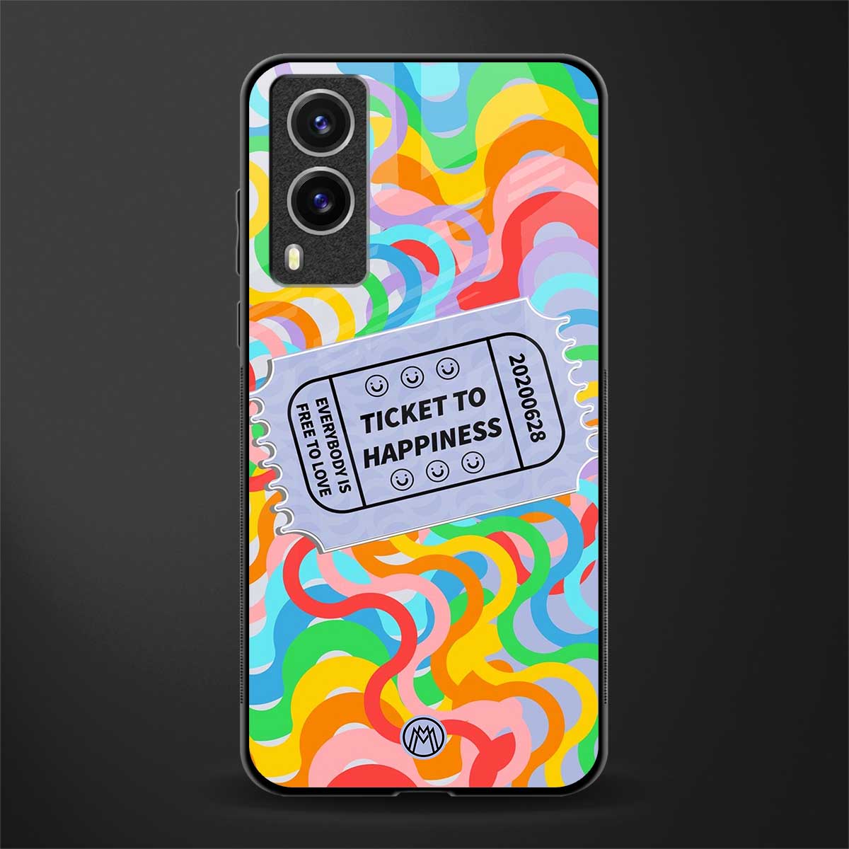 ticket to happiness glass case for vivo v21e 5g image