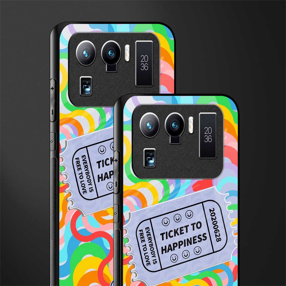 ticket to happiness glass case for mi 11 ultra 5g image-2