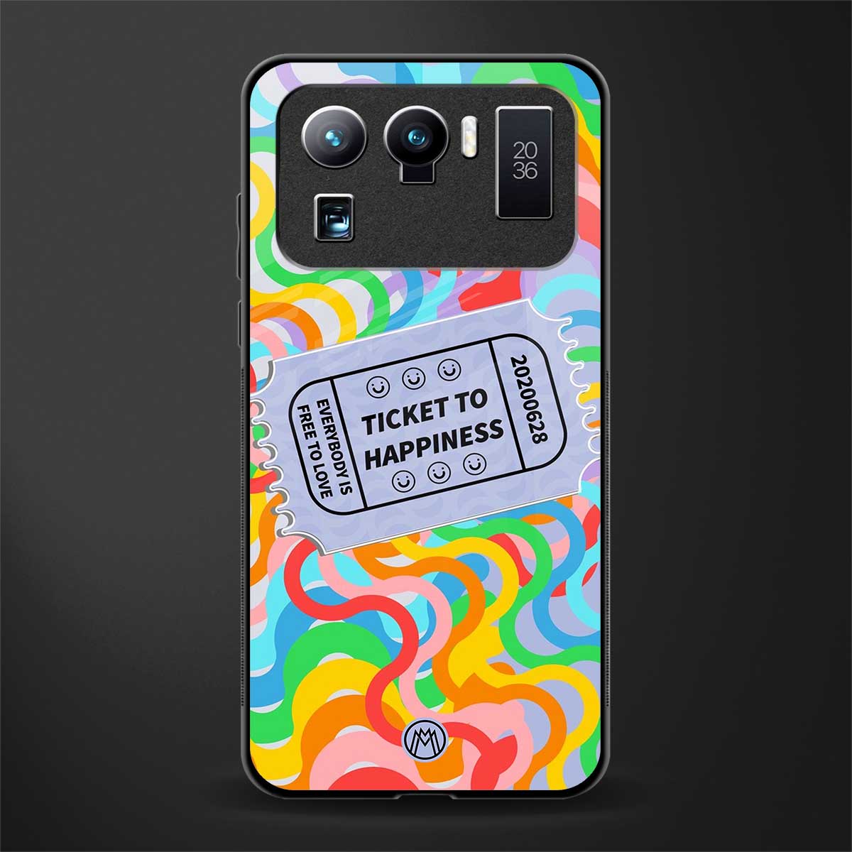ticket to happiness glass case for mi 11 ultra 5g image