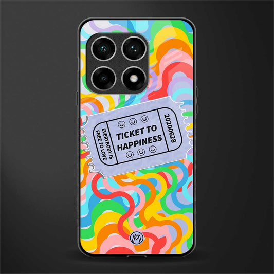 ticket to happiness glass case for oneplus 10 pro 5g image