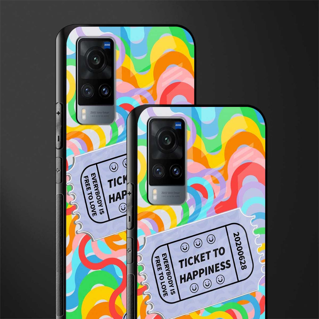 ticket to happiness glass case for vivo x60 image-2
