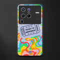 ticket to happiness glass case for vivo x80 pro 5g image