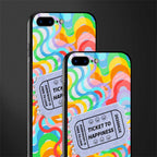 ticket to happiness glass case for iphone 7 plus image-2