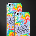 ticket to happiness glass case for iphone 8 image-2