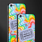 ticket to happiness glass case for iphone 6 plus image-2