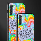 ticket to happiness glass case for oneplus nord ac2001 image-2