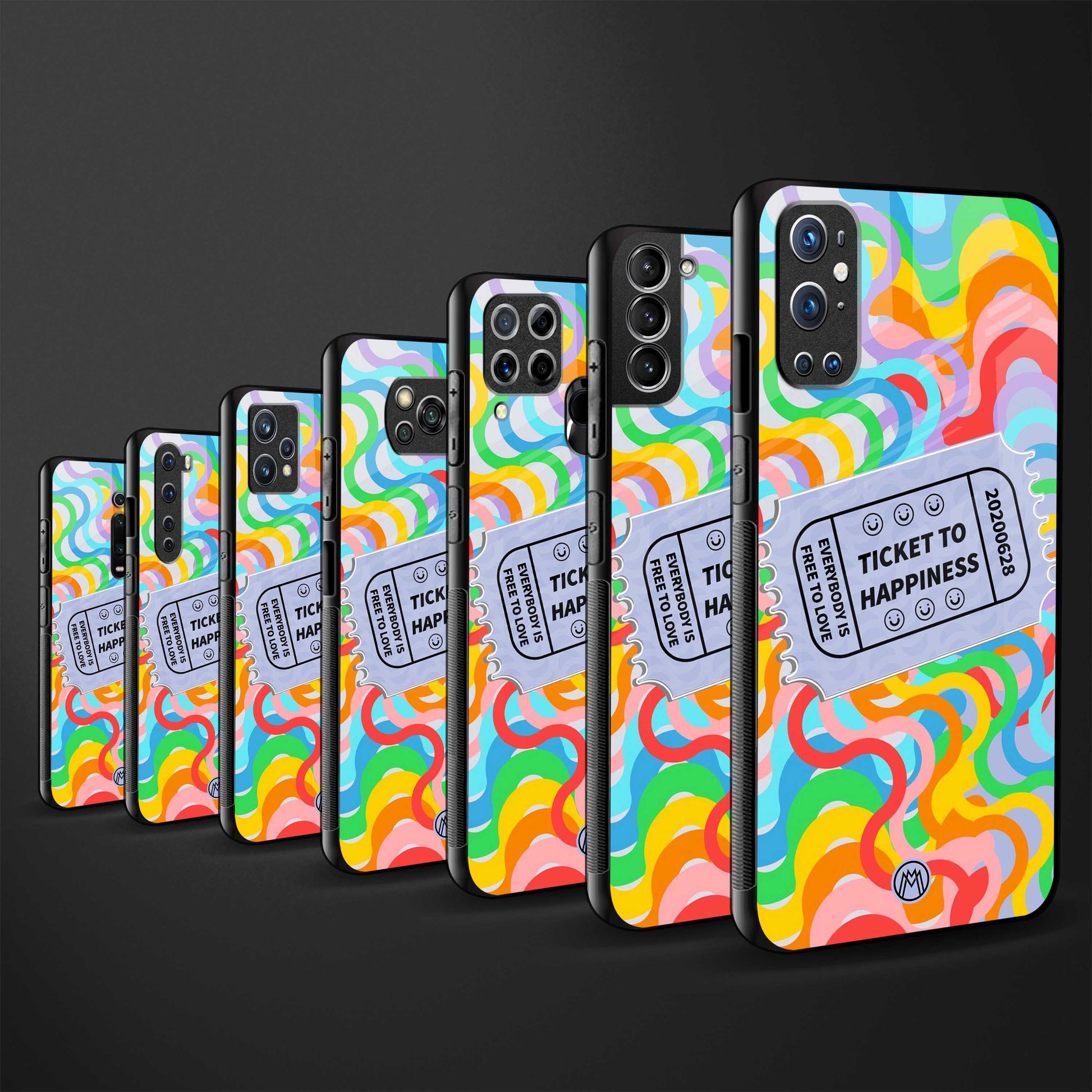ticket to happiness glass case for oneplus 10 pro 5g image-3