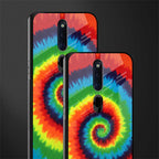 tie and dye glass case for oppo f11 pro image-2