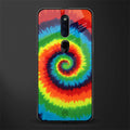 tie and dye glass case for oppo f11 pro image
