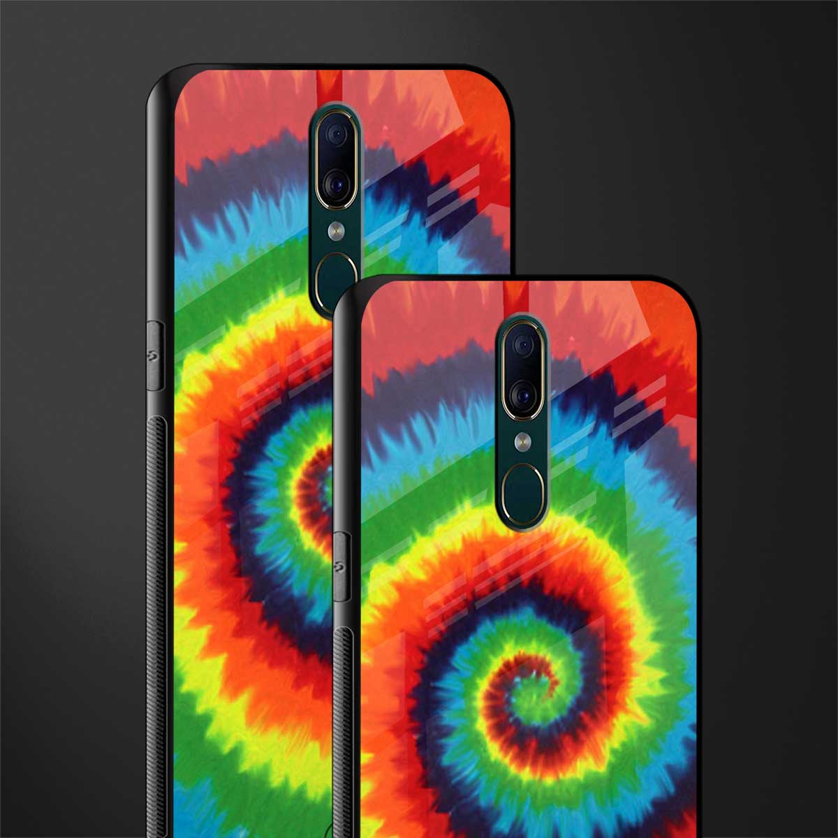tie and dye glass case for oppo f11 image-2