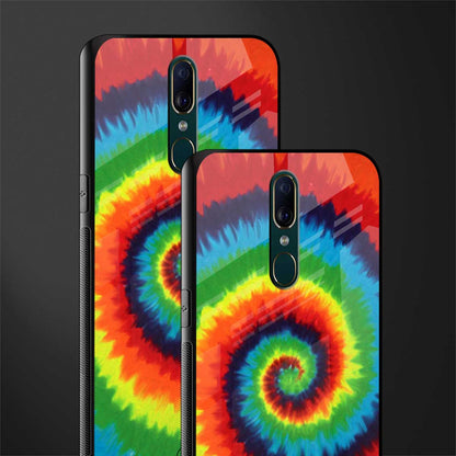 tie and dye glass case for oppo f11 image-2
