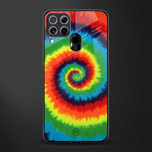 tie and dye glass case for realme c15 image