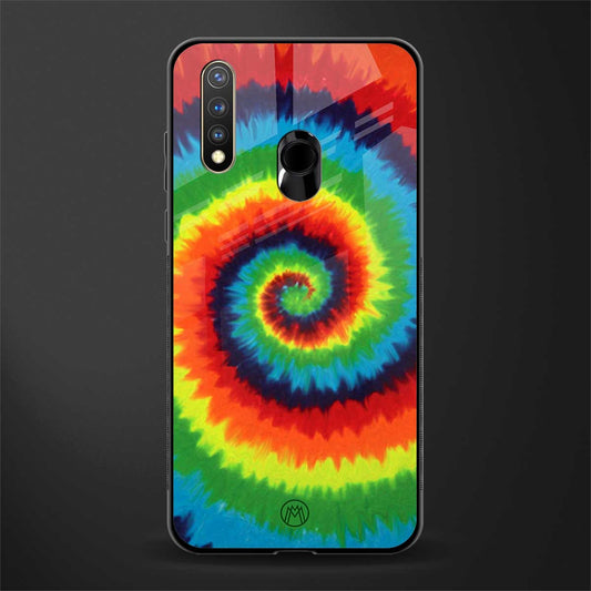 tie and dye glass case for vivo y19 image