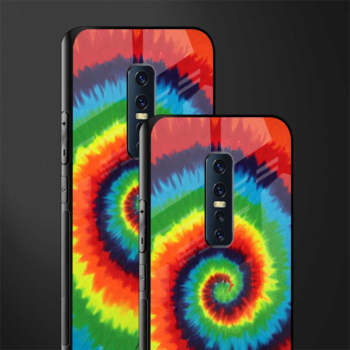 tie and dye glass case for vivo v17 pro image-2