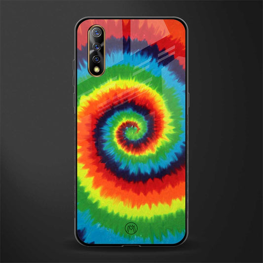 tie and dye glass case for vivo s1 image