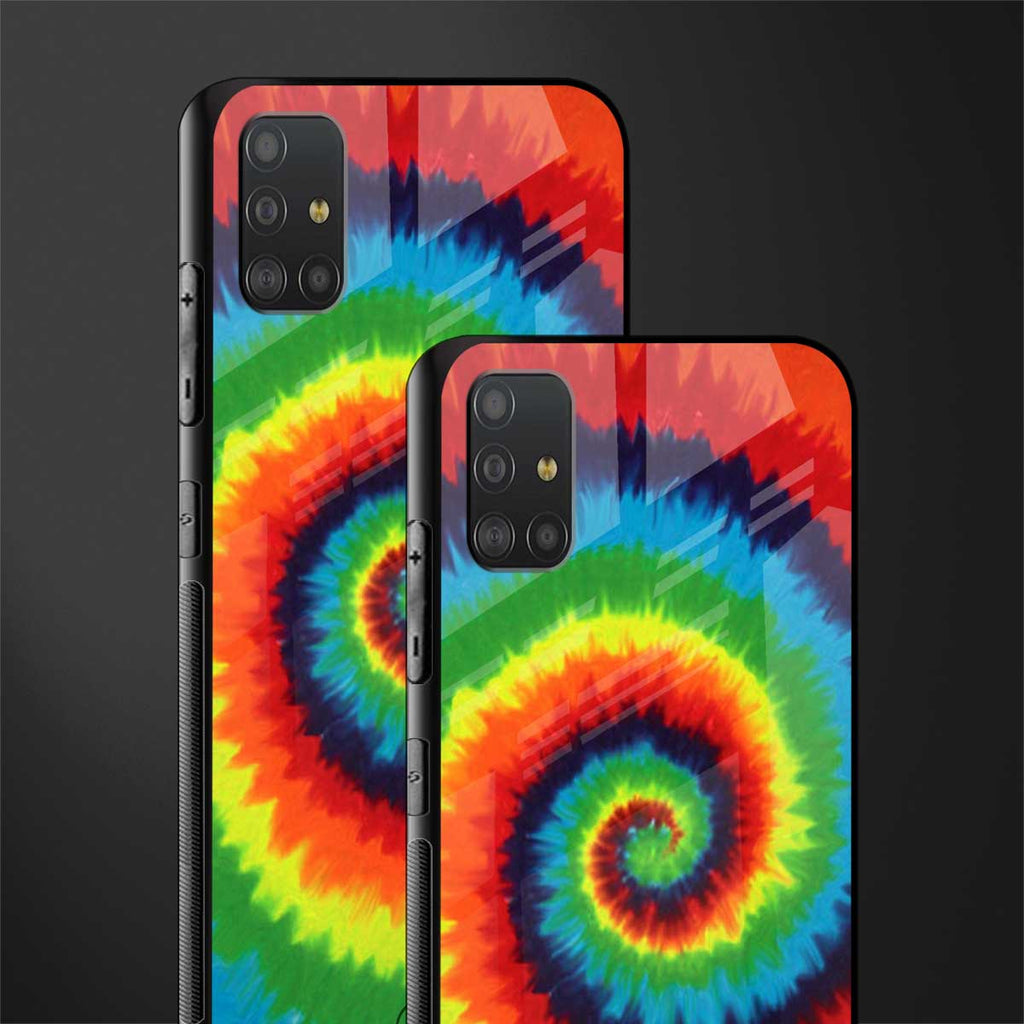 tie and dye glass case for samsung galaxy a51 image-2