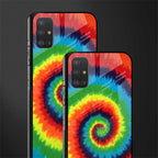 tie and dye glass case for samsung galaxy a51 image-2