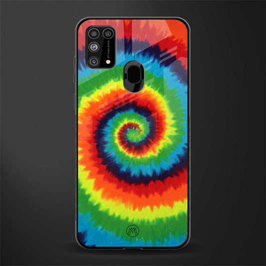 tie and dye glass case for samsung galaxy m31 prime edition image
