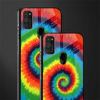 tie and dye glass case for samsung galaxy m21 image-2