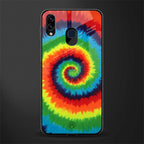 tie and dye glass case for samsung galaxy a20 image