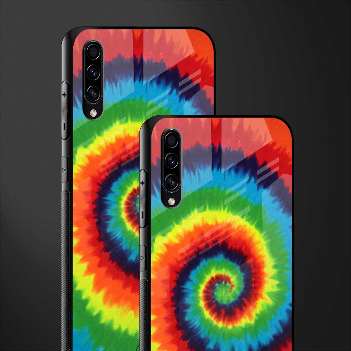 tie and dye glass case for samsung galaxy a70 image-2