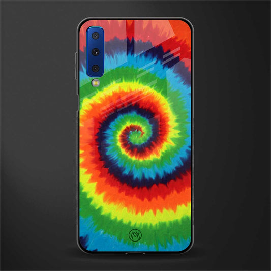 tie and dye glass case for samsung galaxy a7 2018 image