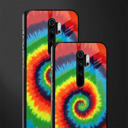 tie and dye glass case for redmi note 8 pro image-2