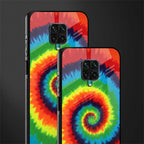 tie and dye glass case for redmi note 9 pro max image-2