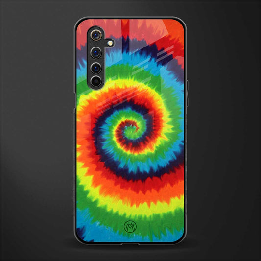tie and dye glass case for realme 6i image