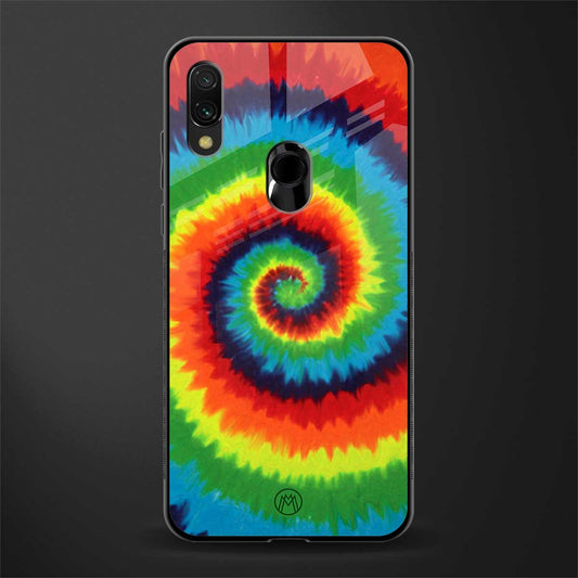 tie and dye glass case for redmi 7redmi y3 image