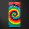 tie and dye glass case for redmi 8a image