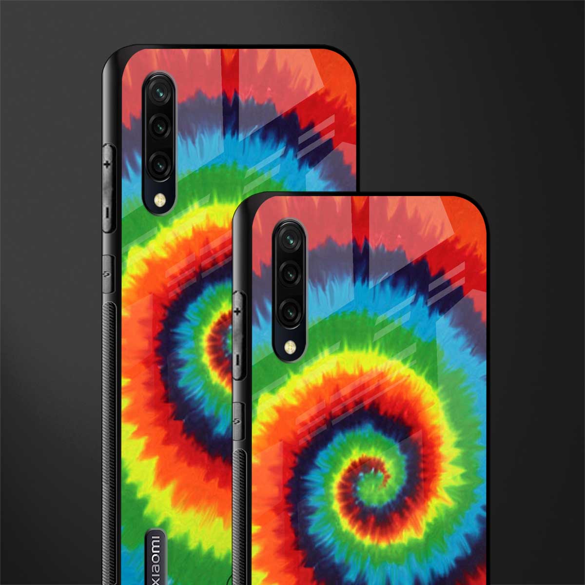 tie and dye glass case for mi a3 redmi a3 image-2