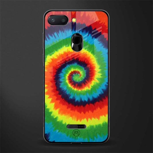 tie and dye glass case for redmi 6 image