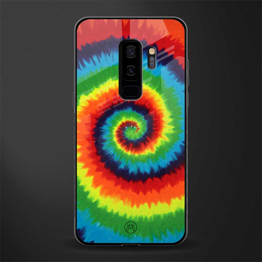 tie and dye glass case for samsung galaxy s9 plus image
