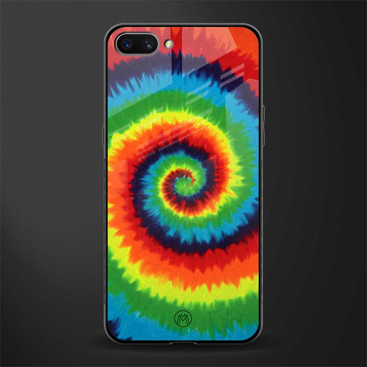 tie and dye glass case for oppo a3s image
