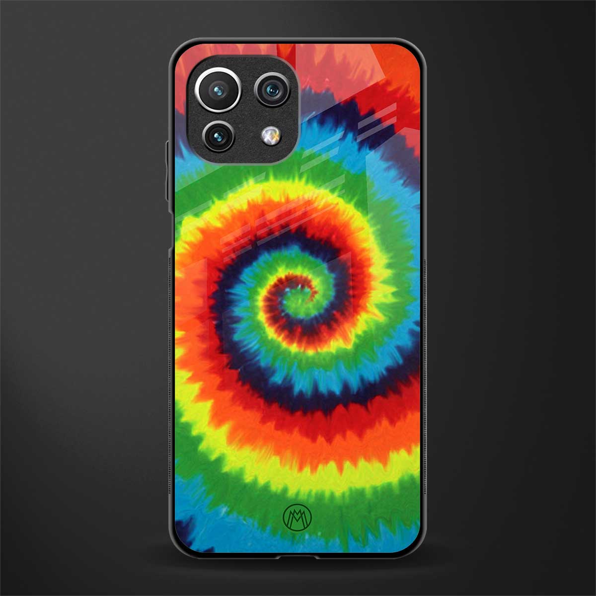 tie and dye glass case for mi 11 lite image