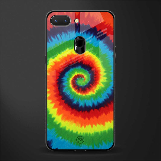 tie and dye glass case for oppo a5 image