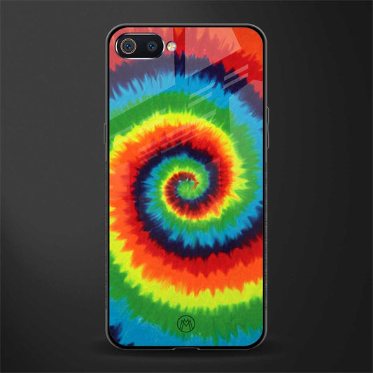 tie and dye glass case for oppo a1k image