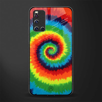 tie and dye glass case for vivo v19