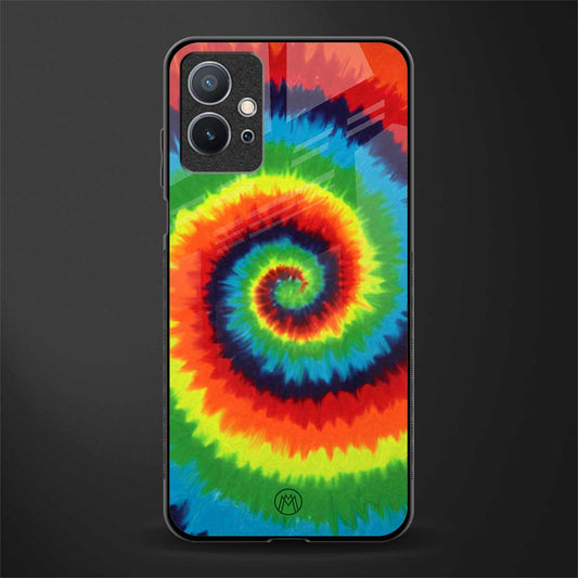 tie and dye glass case for vivo y75 5g image