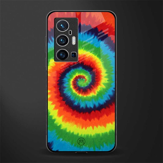tie and dye glass case for vivo x70 pro plus image