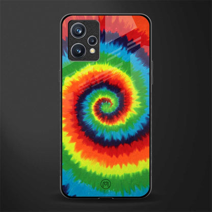 tie and dye glass case for realme 9 pro plus 5g image