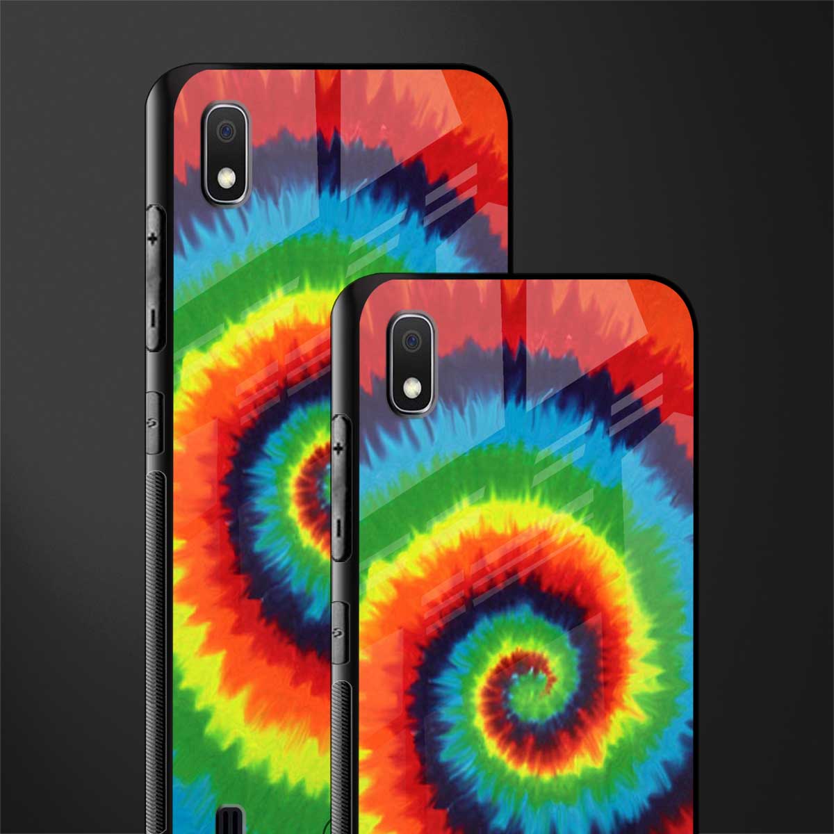 tie and dye glass case for samsung galaxy a10 image-2
