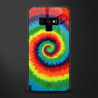 tie and dye glass case for samsung galaxy note 9 image