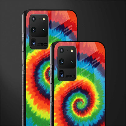 tie and dye glass case for samsung galaxy s20 ultra image-2