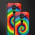 tie and dye glass case for redmi note 9 image-2