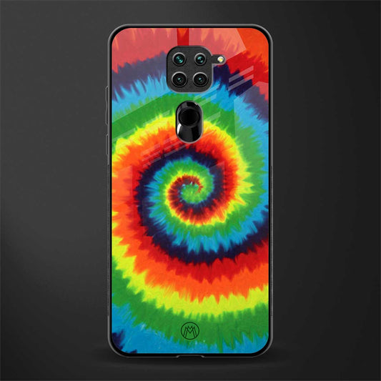 tie and dye glass case for redmi note 9 image